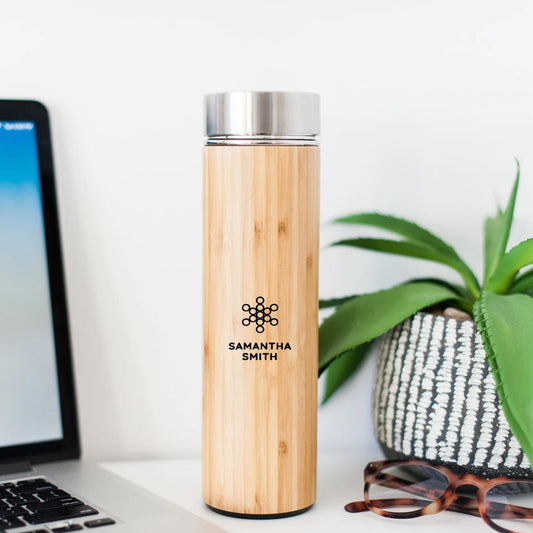 Personalized Bamboo Water Bottle