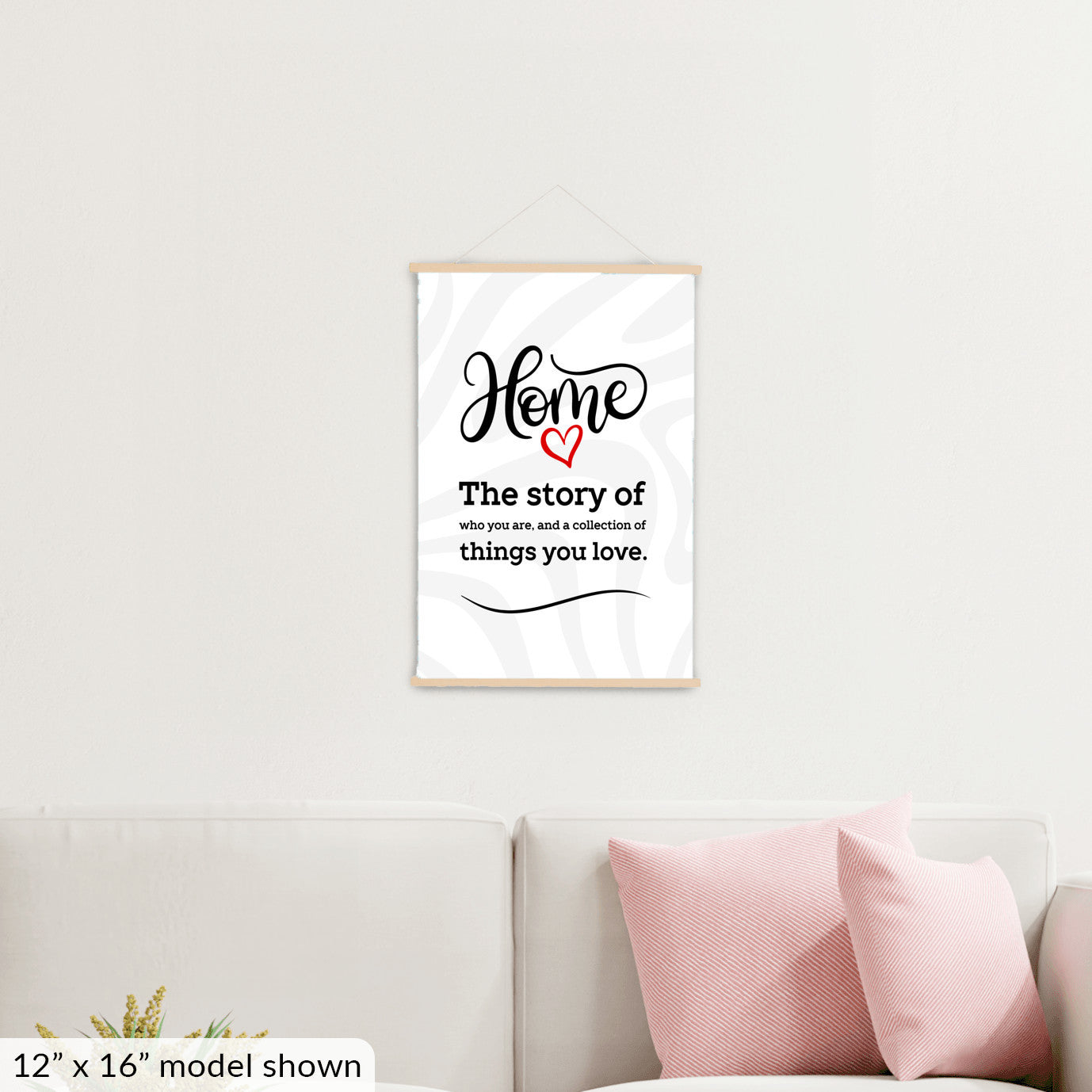 Home Story Hanging Canvas