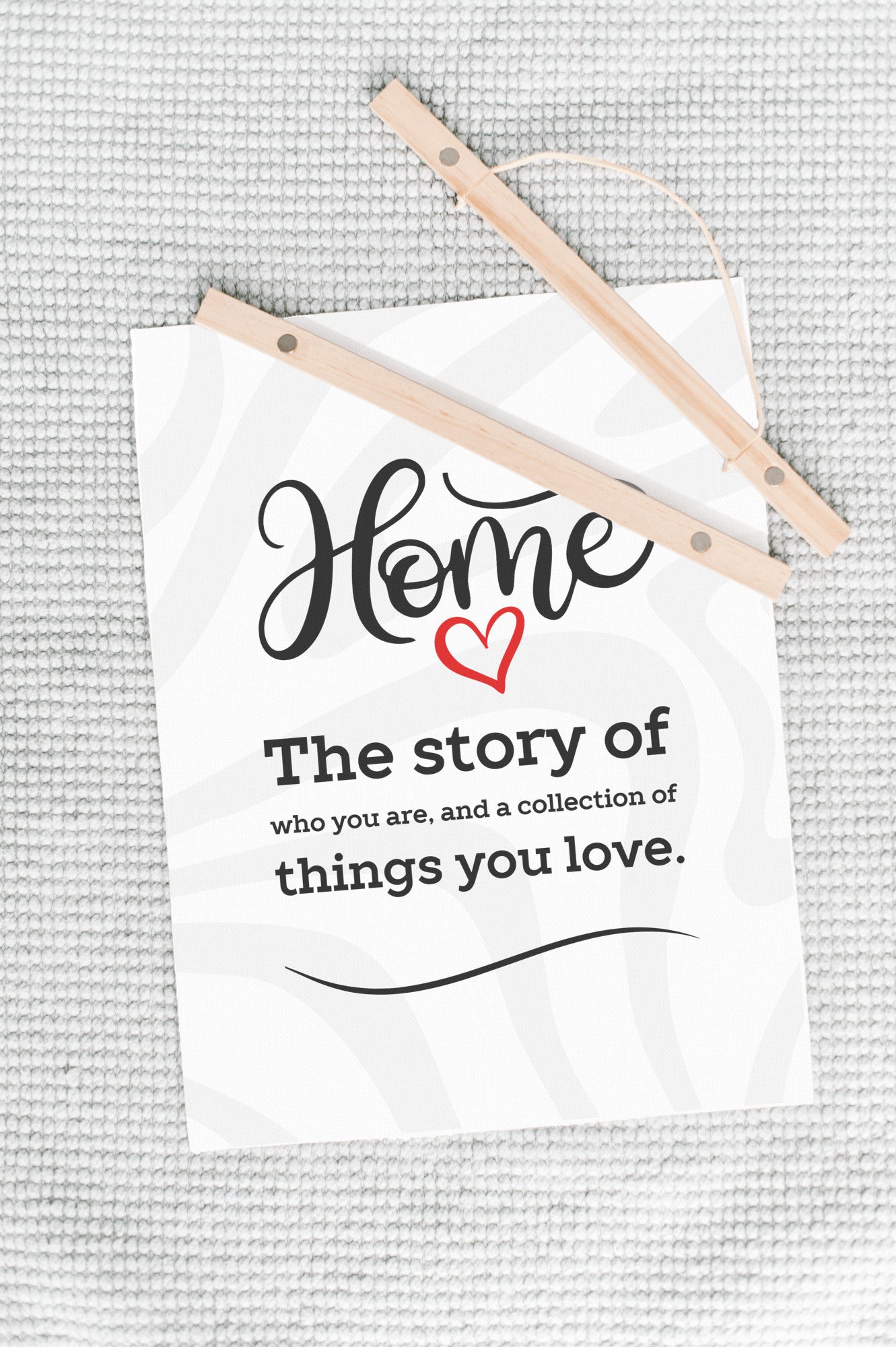 Home Story Hanging Canvas