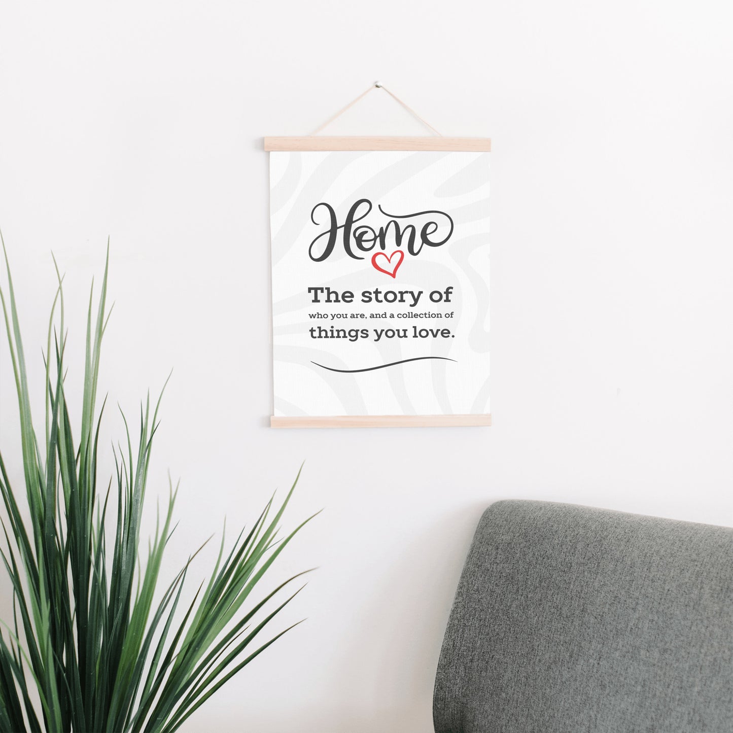 Home Story Hanging Canvas