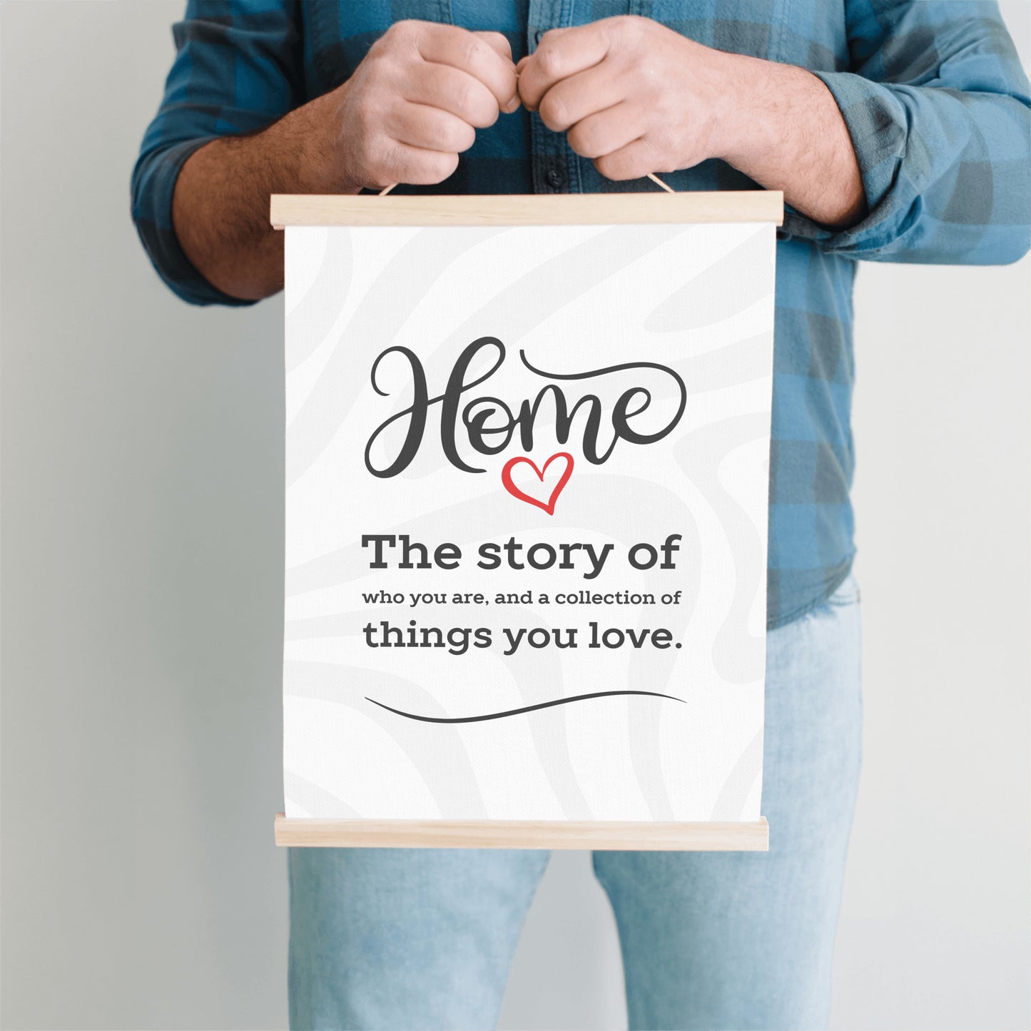 Home Story Hanging Canvas