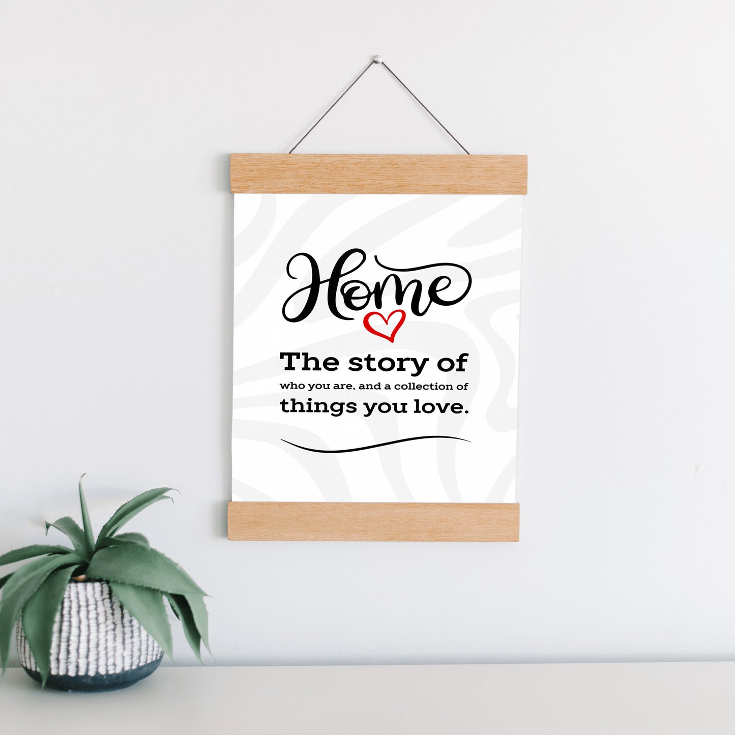 Home Story Hanging Canvas