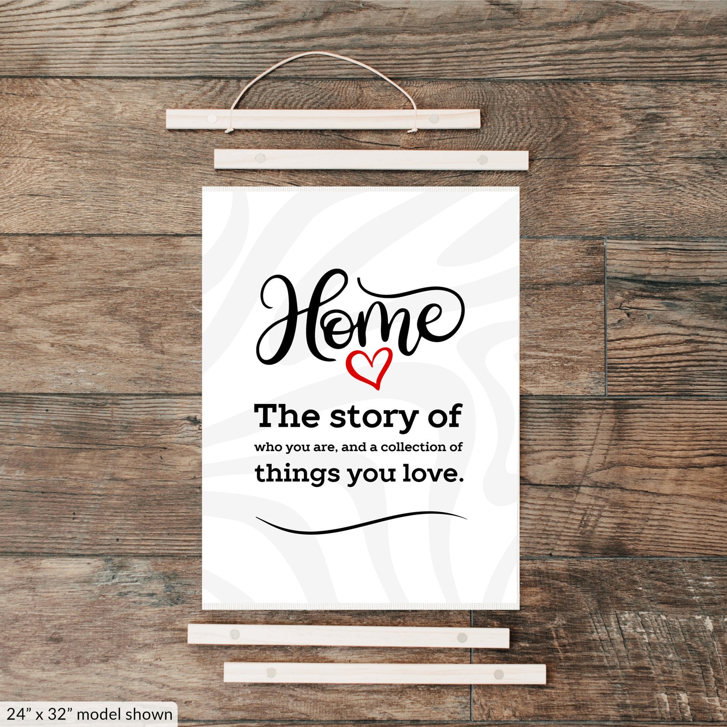 Home Story Hanging Canvas