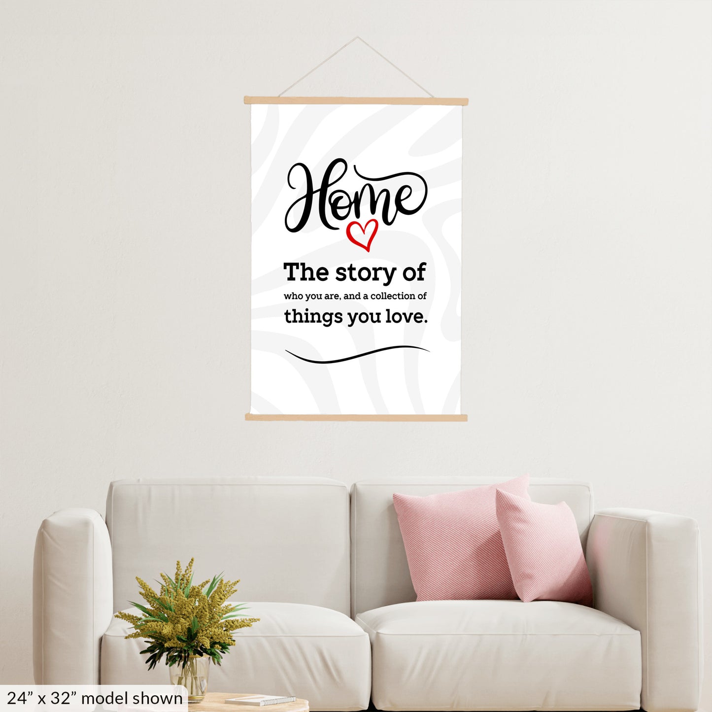 Home Story Hanging Canvas