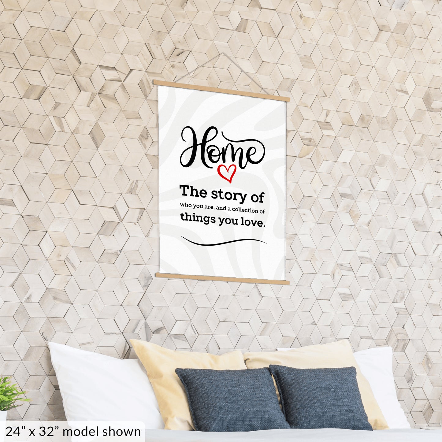 Home Story Hanging Canvas