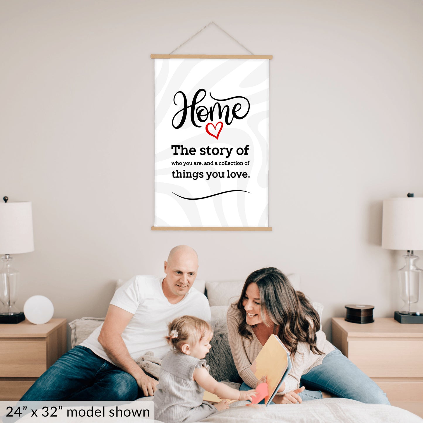 Home Story Hanging Canvas