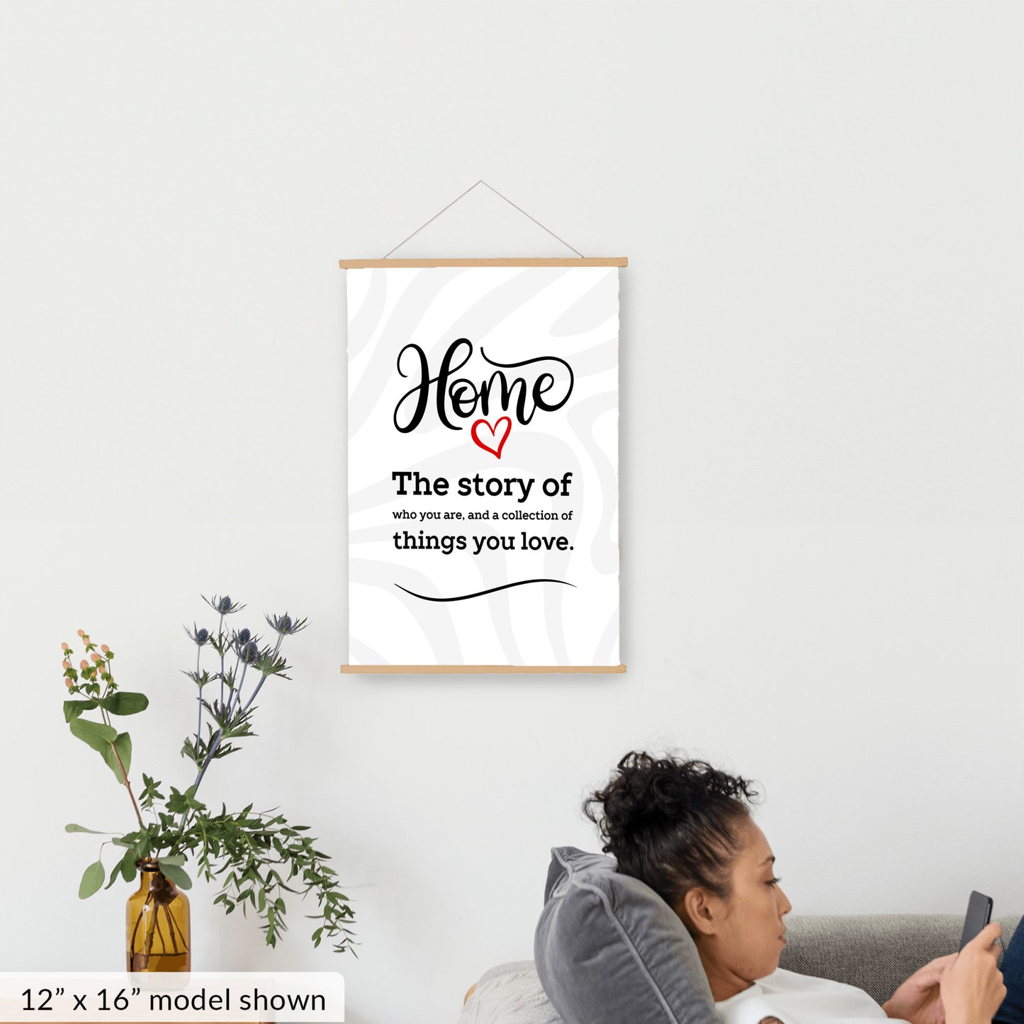 Home Story Hanging Canvas