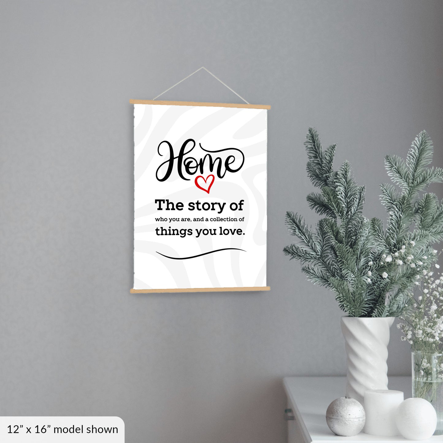 Home Story Hanging Canvas